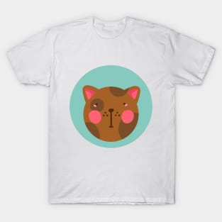 cute silly drawn kitty cat design 7 T-Shirt